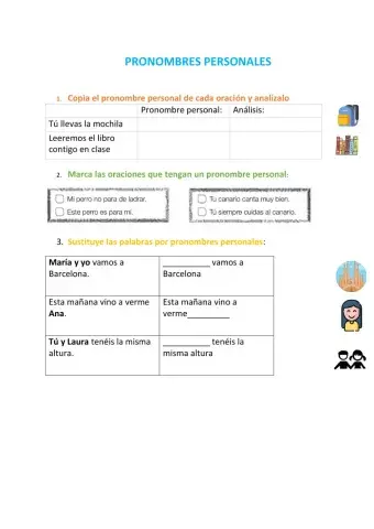 Pronombres personales