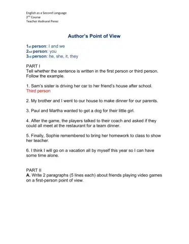 Author's Point of View