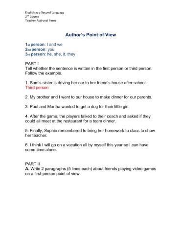 Author's Point of View