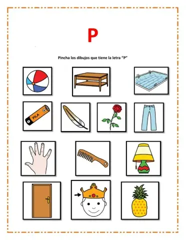 Sonido inicial letra P