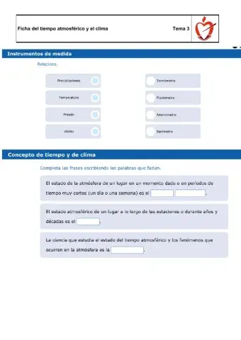 El tiempo y el clima
