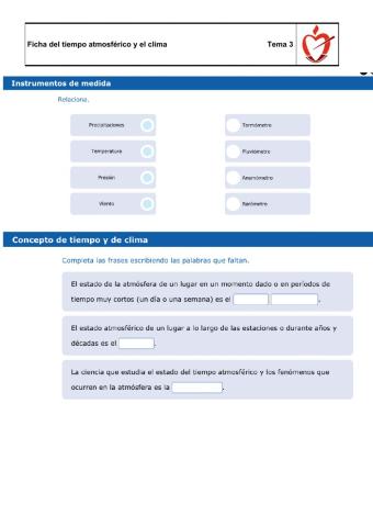 El tiempo y el clima