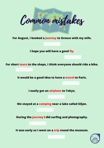 Common mistakes: traveling
