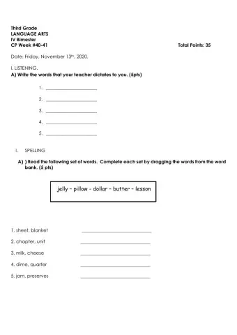 LA CP Week 40 and 41