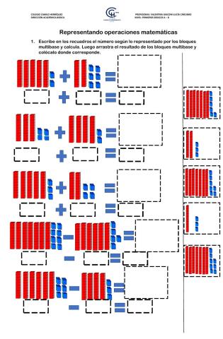Representación Sumas y restas