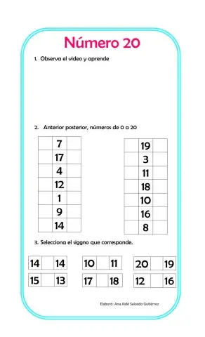 Aprendiendo con los números