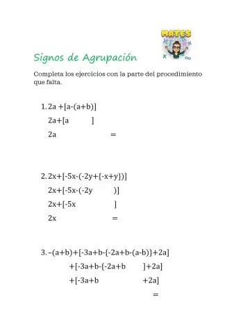 Signos de Agrupación