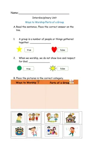 Ways to Worship-Part of a group