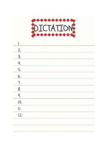 6th grade dictation lesson 7