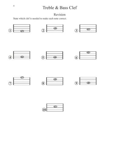 Treble Clef and Bass Clef 1