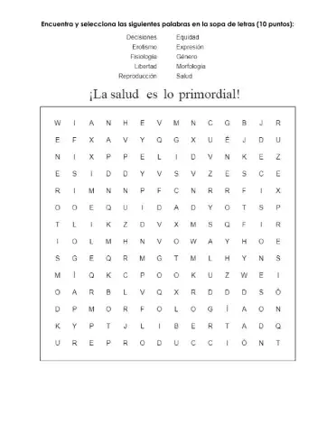 La salud es lo primordial