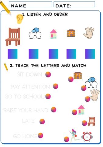 David goes to school TEST