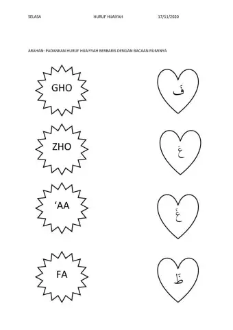 Padanan 4 huruf hijaiyyah