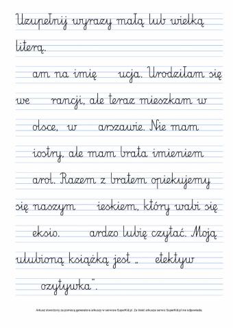 Mała czy wielka litera?