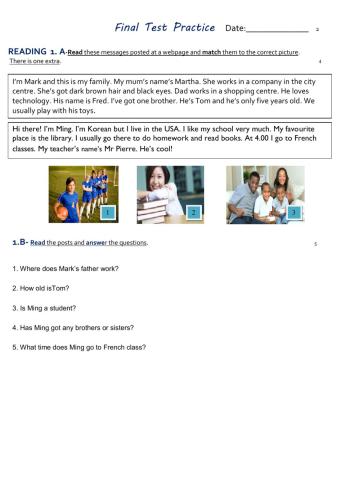 Practise 2 for final  test