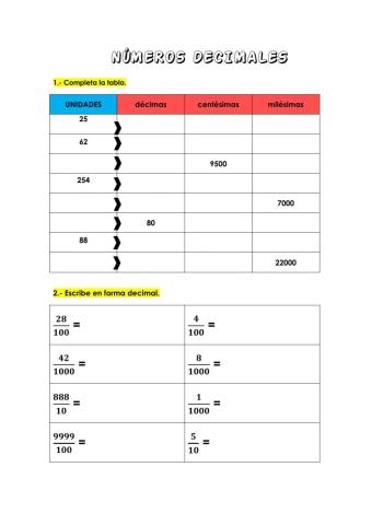 Números decimales