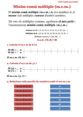 Mínim Comú Múltiple