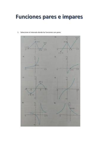 Funciones pares e impares