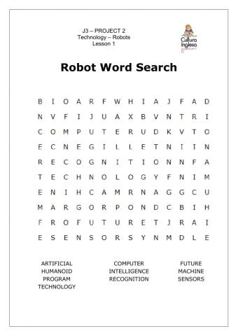 J3 Project 2 Lesson 1 - Word Search