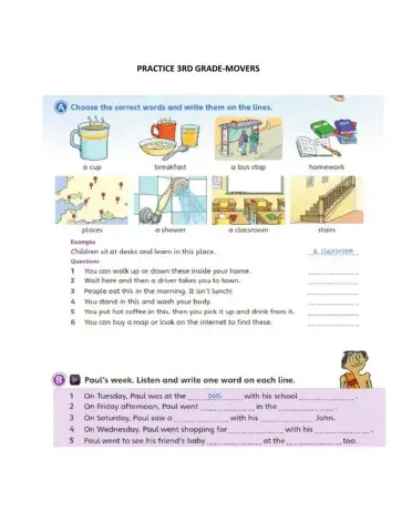 Simple past listening-reading