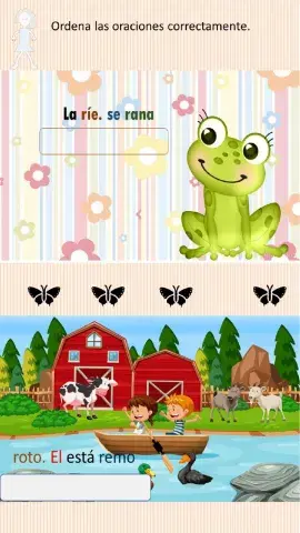 Ordena las oraciones correctamente