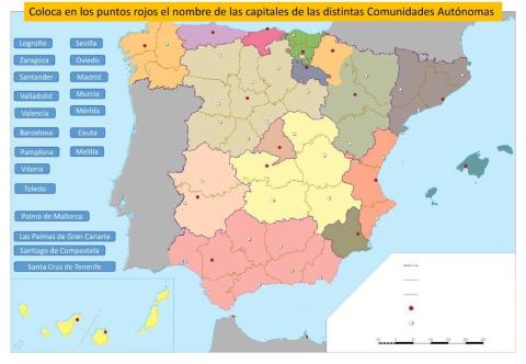 Capitales de las Comunidades Autónomas de España