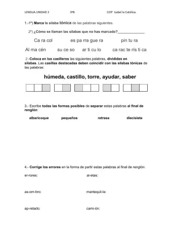 Lengua control Tema 2