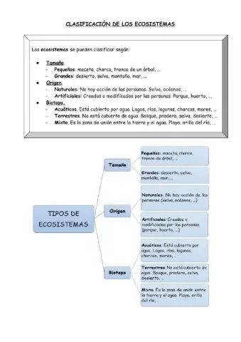 Clasificación de ecosistemas