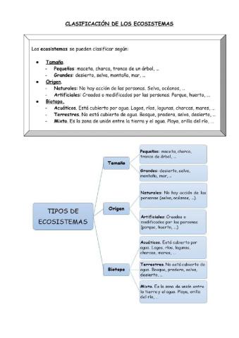 Clasificación de ecosistemas