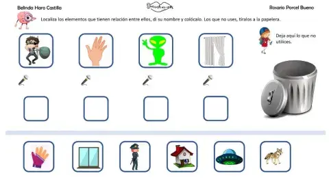 Asociaciones lógicas con respuesta oral 1