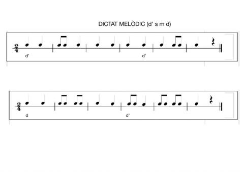 Dictat melòdic (5è 1)