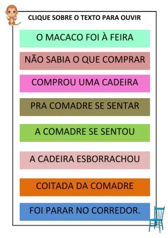 Parlenda- o macaco foi a feira
