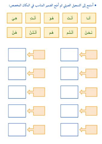 الضمائر المنفصلة - ٣
