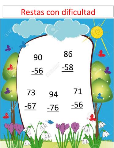 Restas con dificultad