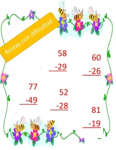 Restas con dificultad