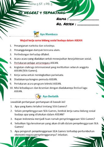 Kelas 6 SDN 4 Sepanjang