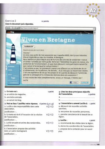 Compréhension écrite