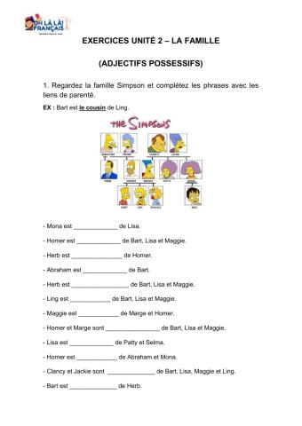 Unité 2 - La famille