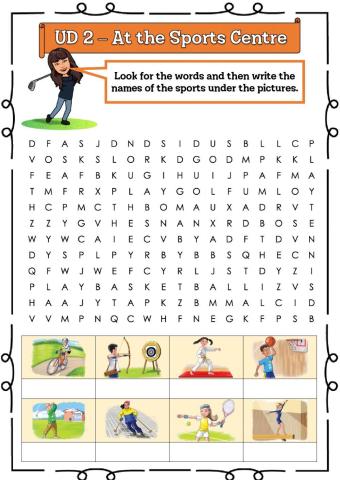 4º UD 2 - At the Sports Centre Ficha 2