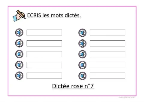 Dictée 7