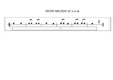 Dictat melòdic (5è 2)