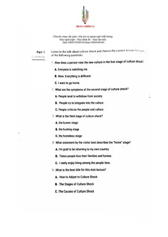 English 12 45' Test 11