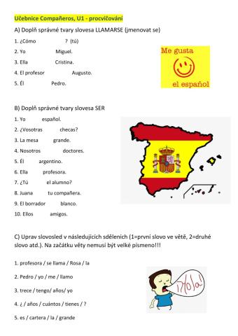 Libro del alumno - Compañeros - U1 (Repaso)