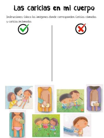 Las caricias en mi cuerpo