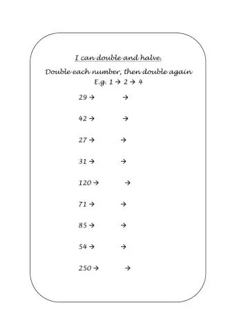 Double and double again