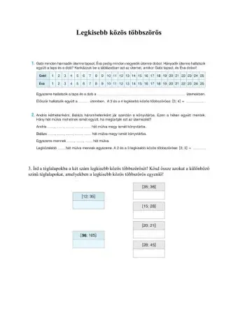 Legkisebb közös többszörös