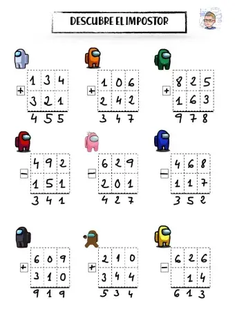 Calculo among us sin llevadas