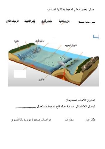 علوم - معالم قاع المحيط-خامس