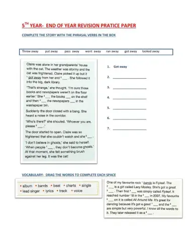 Adjectives reported speech passive voice logical deductio and specualation music