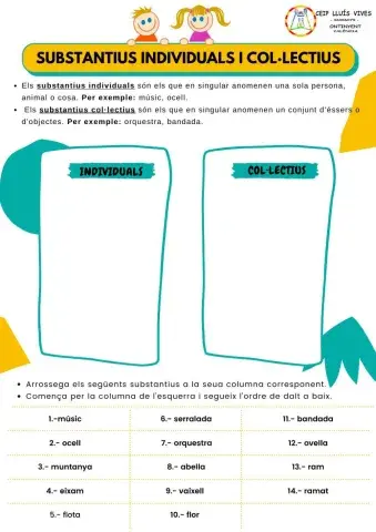 Subastantius individuals i col·lectius